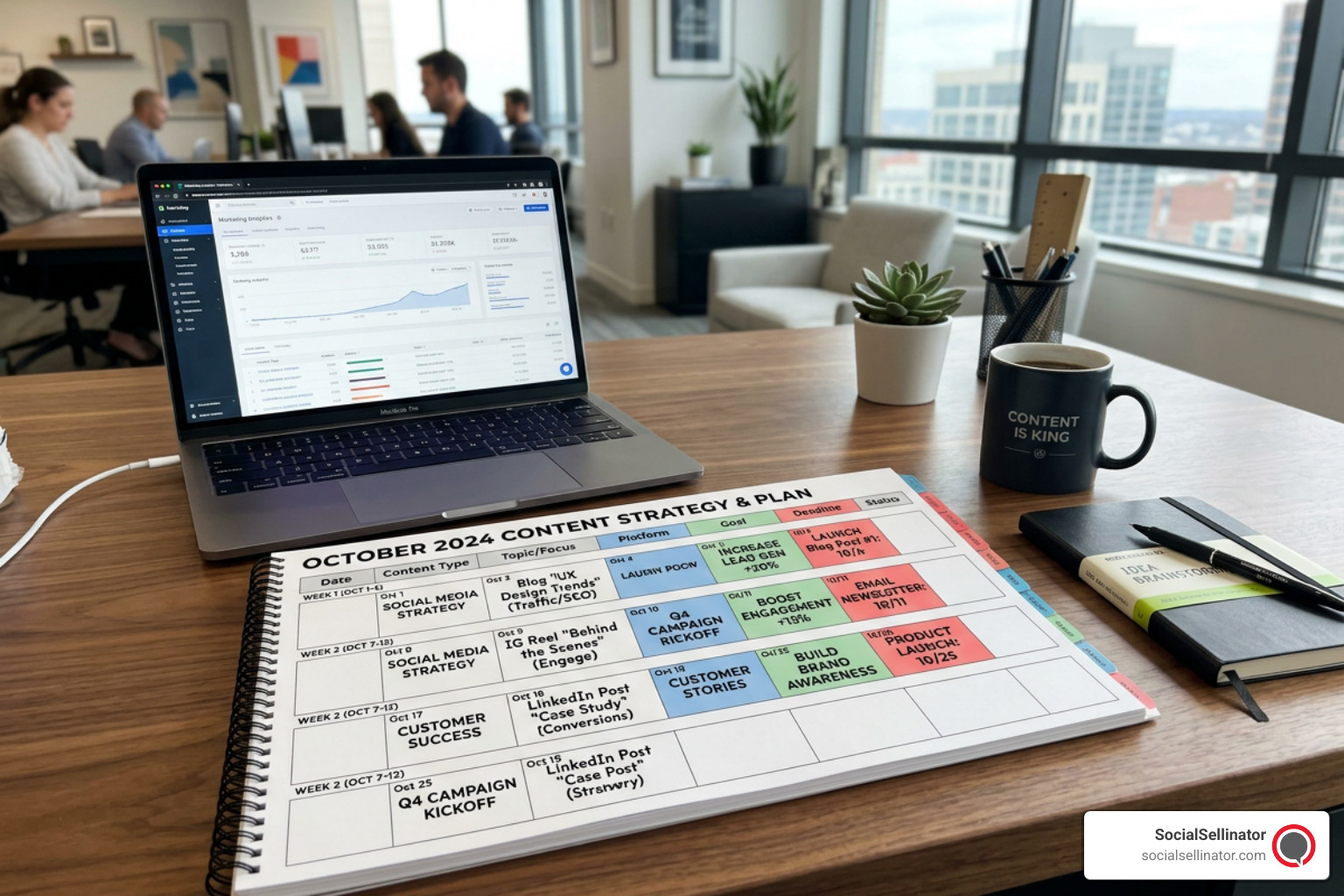 Strategic content calendar for planning quality content creation - Quality Content Creation