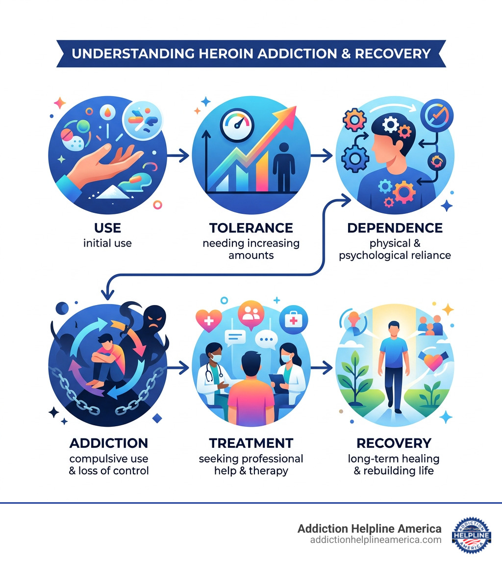 Stages of heroin addiction and recovery: use, tolerance, dependence, addiction, treatment, and recovery - heroin addiction Stages of heroin addiction and recovery: use, tolerance, dependence, addiction, treatment, and recovery - heroin addiction