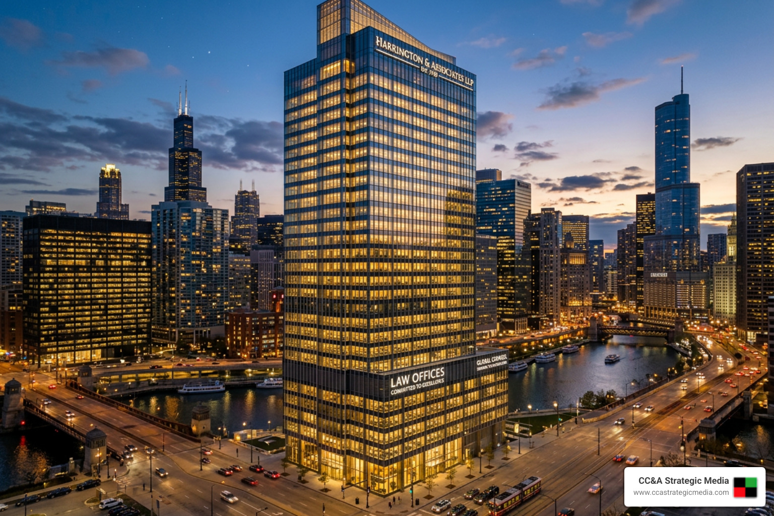 modern law office skyline representing firm longevity and growth - law firm succession planning modern law office skyline representing firm longevity and growth - law firm succession planning