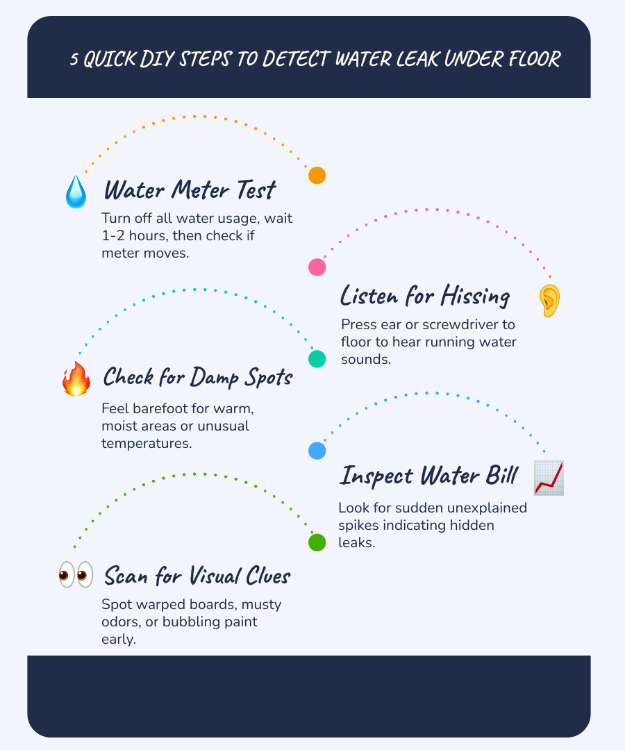 15 ways to detect a water leak under the floor - from DIY checks to professional tools - detect water leak under floor