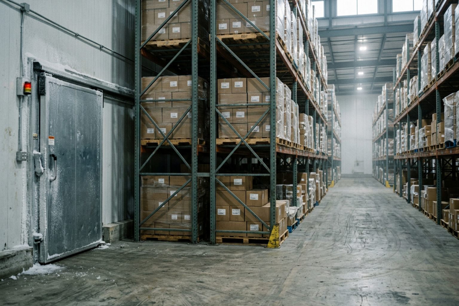 temperature controlled warehouse with steel racking - food contract packing temperature controlled warehouse with steel racking - food contract packing