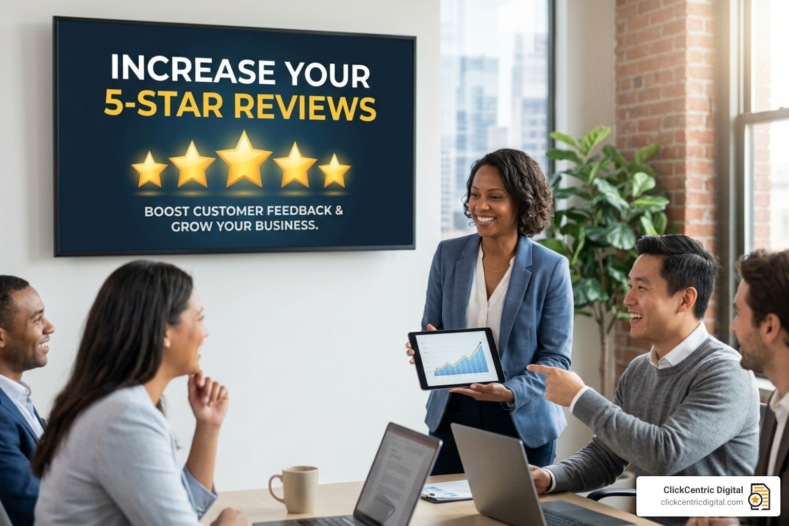 Screenshot of a perfectly optimized Google Business Profile dashboard showing high engagement - generate more 5-star reviews Screenshot of a perfectly optimized Google Business Profile dashboard showing high engagement - generate more 5-star reviews