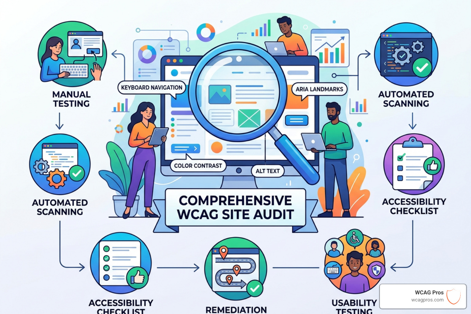 Specialist using a screen reader to test website accessibility: Comprehensive WCAG site audit Specialist using a screen reader to test website accessibility: Comprehensive WCAG site audit