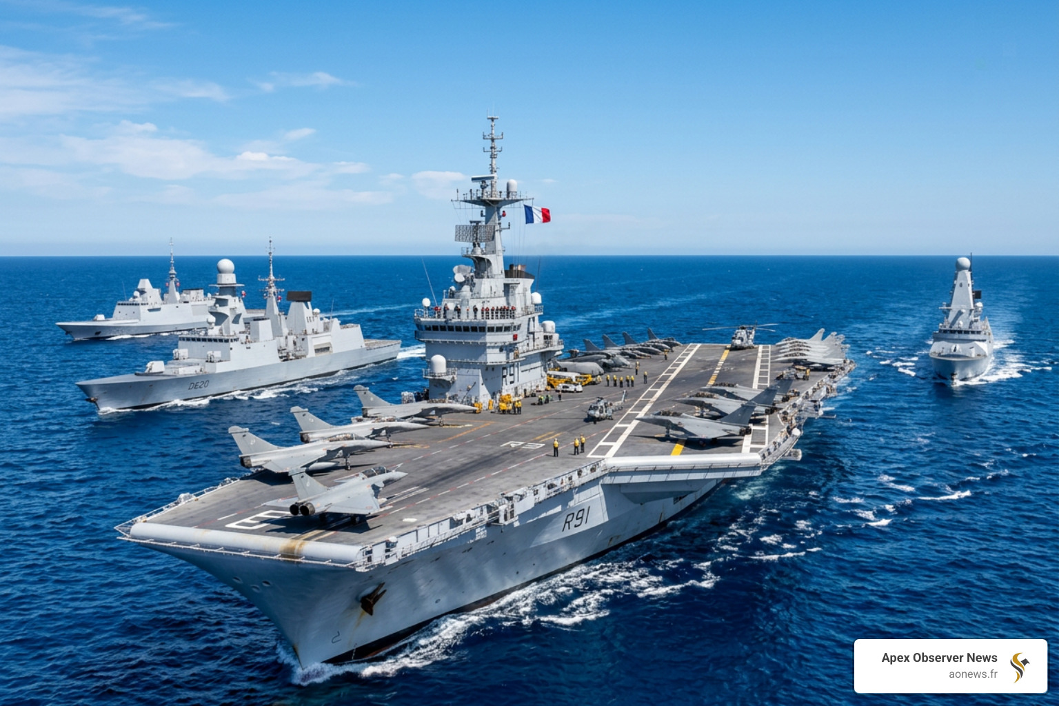 French aircraft carrier Charles de Gaulle sailing in the Mediterranean Sea - actualite direct france French aircraft carrier Charles de Gaulle sailing in the Mediterranean Sea - actualite direct france