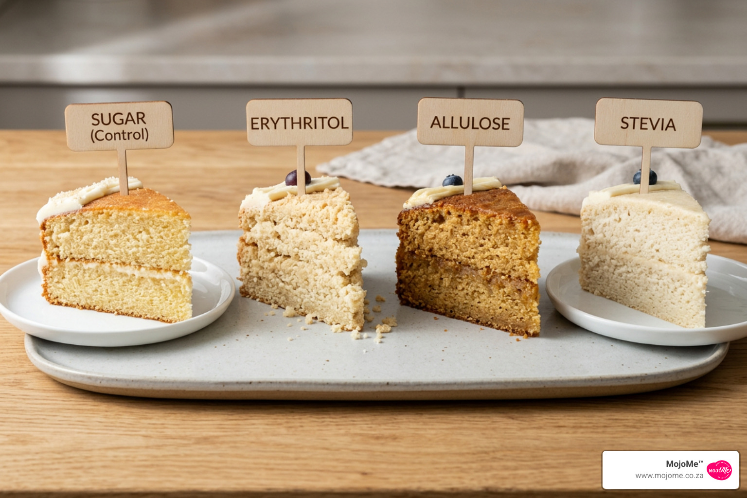 Cake textures with different sugar substitutes - best sugar substitute baking