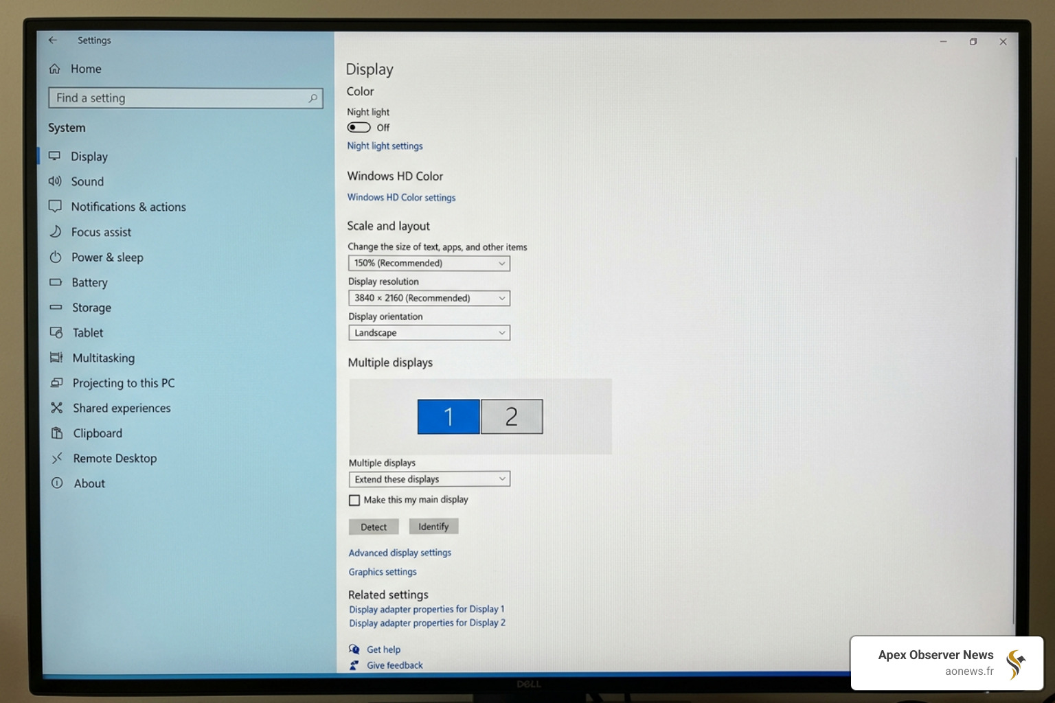 Windows 10 display settings menu for troubleshooting - display issues windows 10 Windows 10 display settings menu for troubleshooting - display issues windows 10
