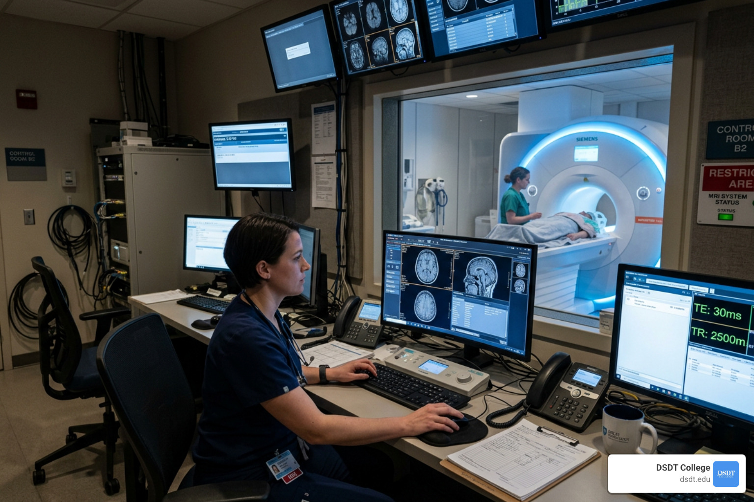 MRI control room with advanced scanning software - MRI tech certification requirements MRI control room with advanced scanning software - MRI tech certification requirements