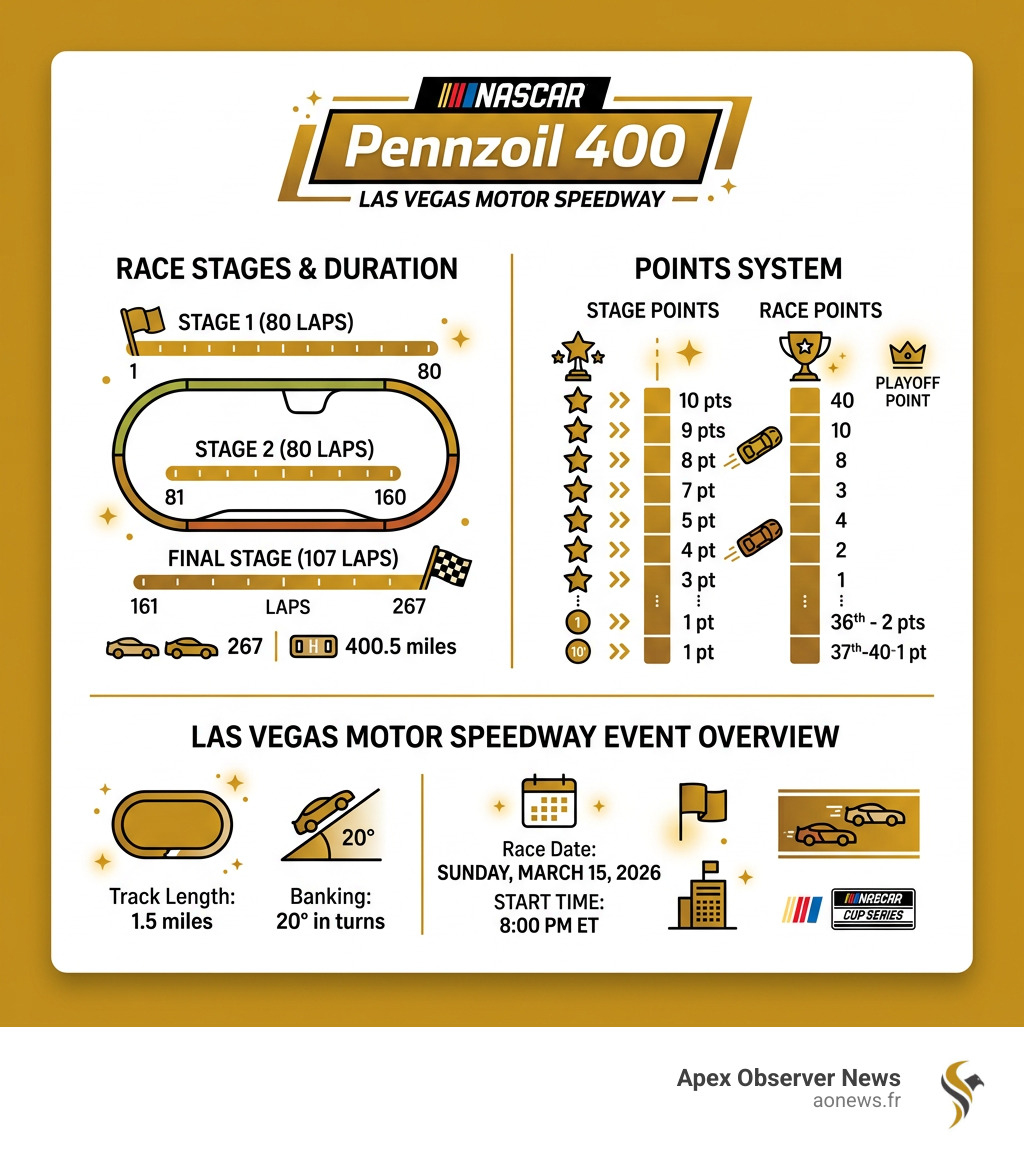NASCAR Pennzoil 400 race stages, points system, and Las Vegas Motor Speedway event overview - nascar today's race live NASCAR Pennzoil 400 race stages, points system, and Las Vegas Motor Speedway event overview - nascar today's race live