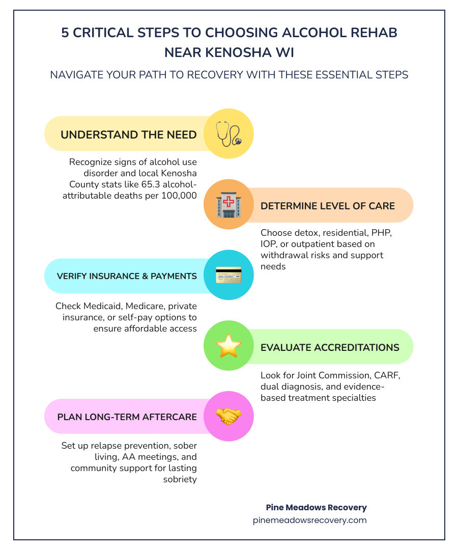 5 critical steps to choosing alcohol rehab near Kenosha WI infographic - alcohol rehab near Kenosha WI infographic 5 critical steps to choosing alcohol rehab near Kenosha WI infographic - alcohol rehab near Kenosha WI infographic