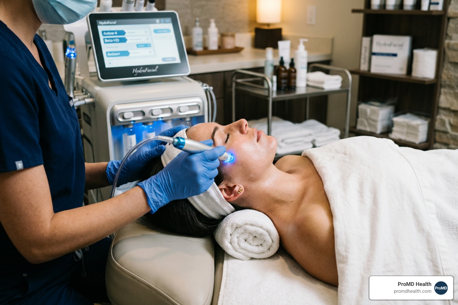 faceless provider performing a Hydrafacial on a patient - diana's skincare walk in faceless provider performing a Hydrafacial on a patient - diana's skincare walk in