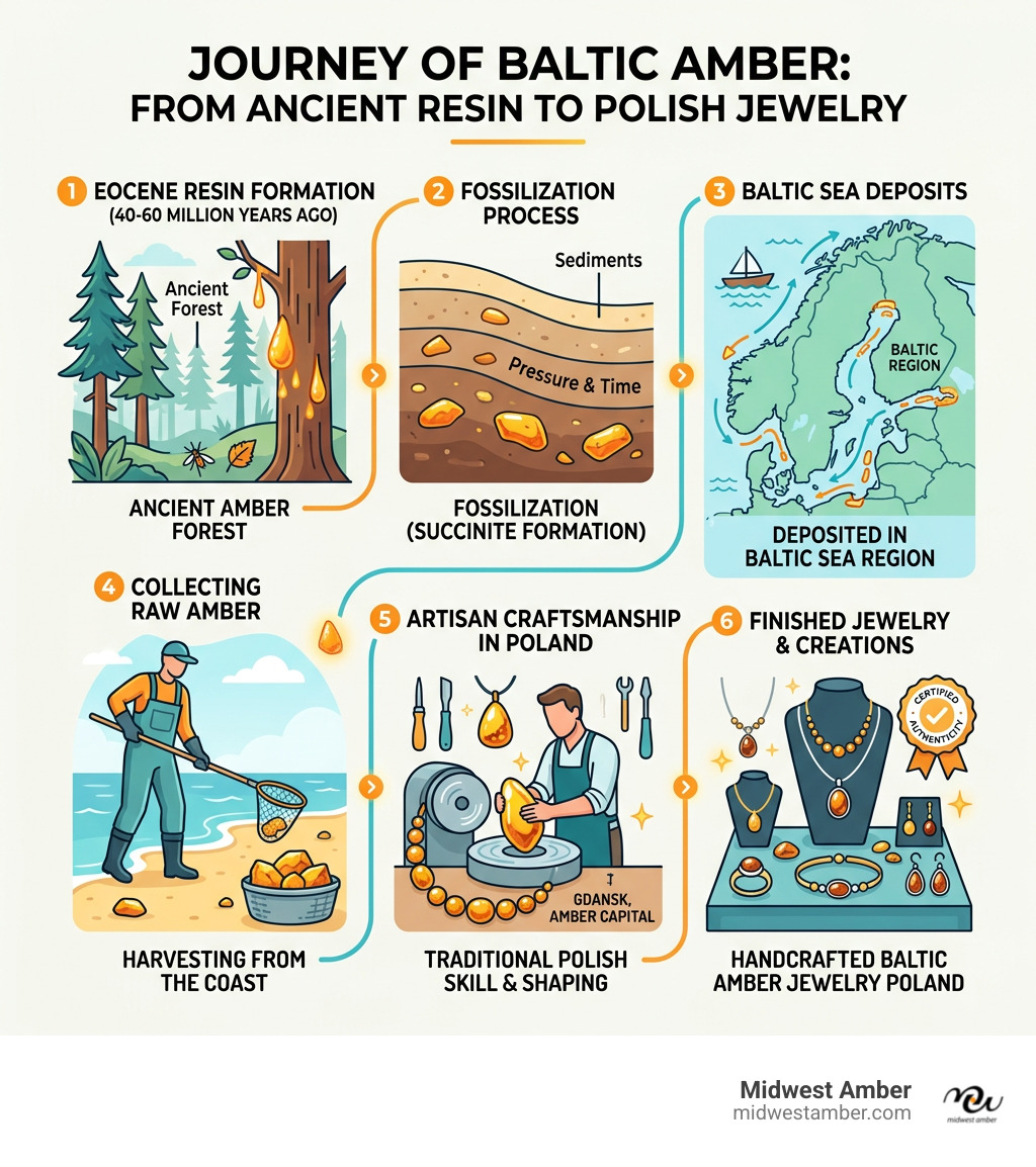 Journey from Eocene resin to finished Baltic amber jewelry Poland — infographic overview - baltic amber jewelry poland Journey from Eocene resin to finished Baltic amber jewelry Poland — infographic overview - baltic amber jewelry poland