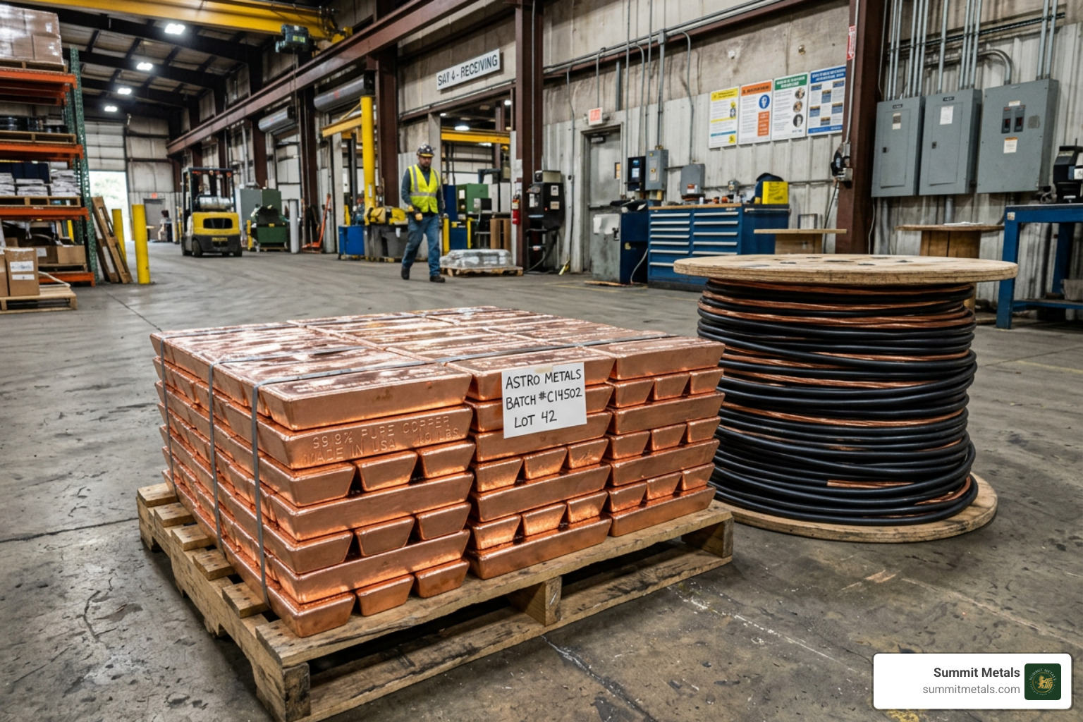 copper ingots and industrial electrical wiring - Is copper a good investment?