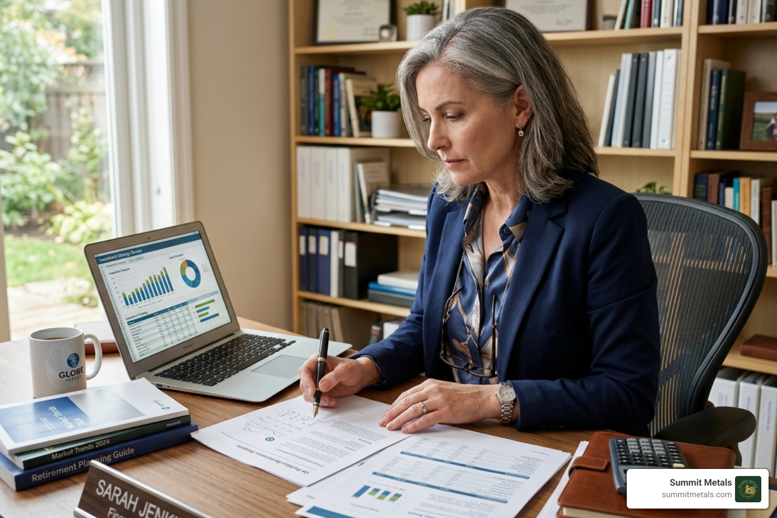 Investor reviewing financial documents for Gold IRA setup - gold ira eligibility