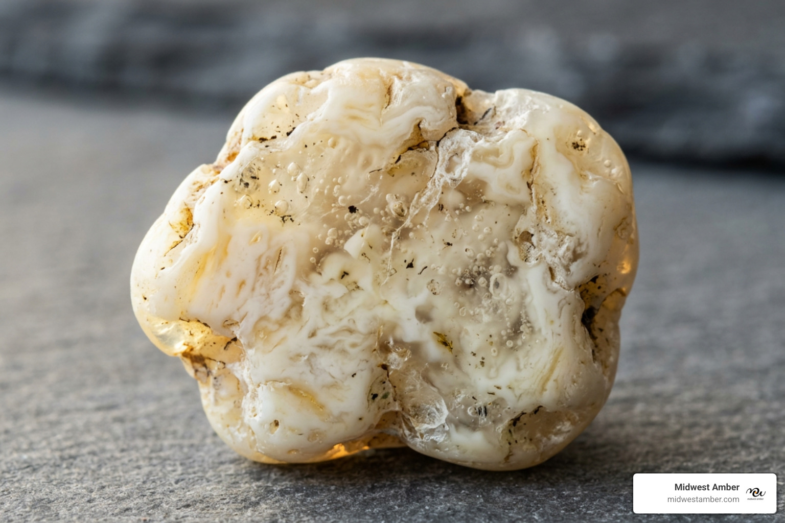 white amber gemstone Baltic fossilized resin - white amber meaning