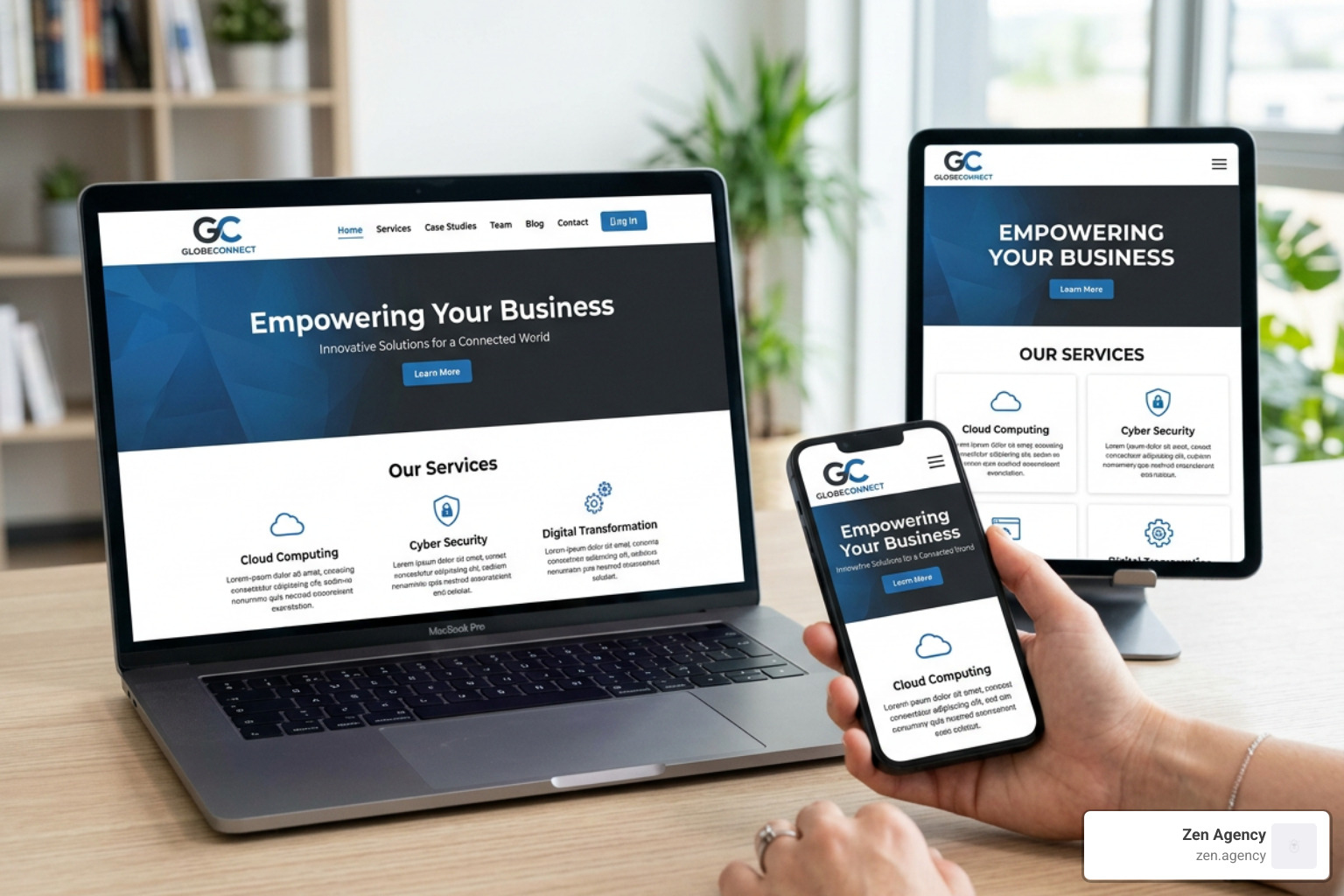 Responsive website displayed on multiple devices - web design agency near me Responsive website displayed on multiple devices - web design agency near me