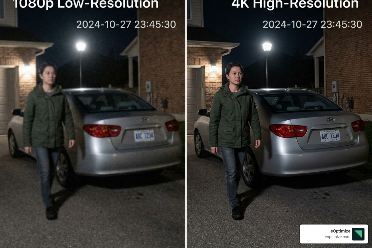 Comparison of 1080p vs 4K video resolution in security cameras - smart home security camera review Comparison of 1080p vs 4K video resolution in security cameras - smart home security camera review