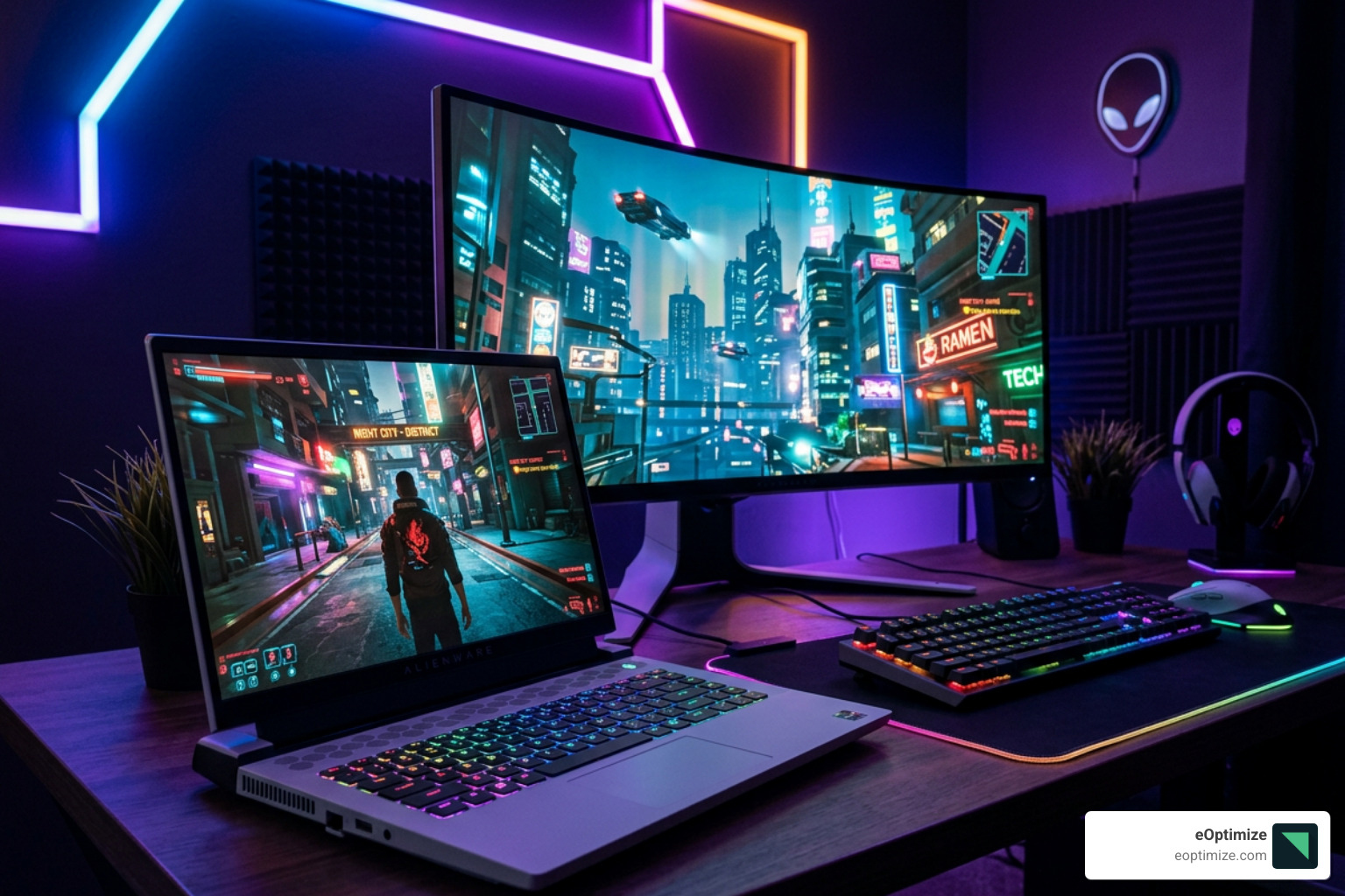 The Alienware 16X Aurora in a high-performance gaming environment - best laptops for gaming The Alienware 16X Aurora in a high-performance gaming environment - best laptops for gaming
