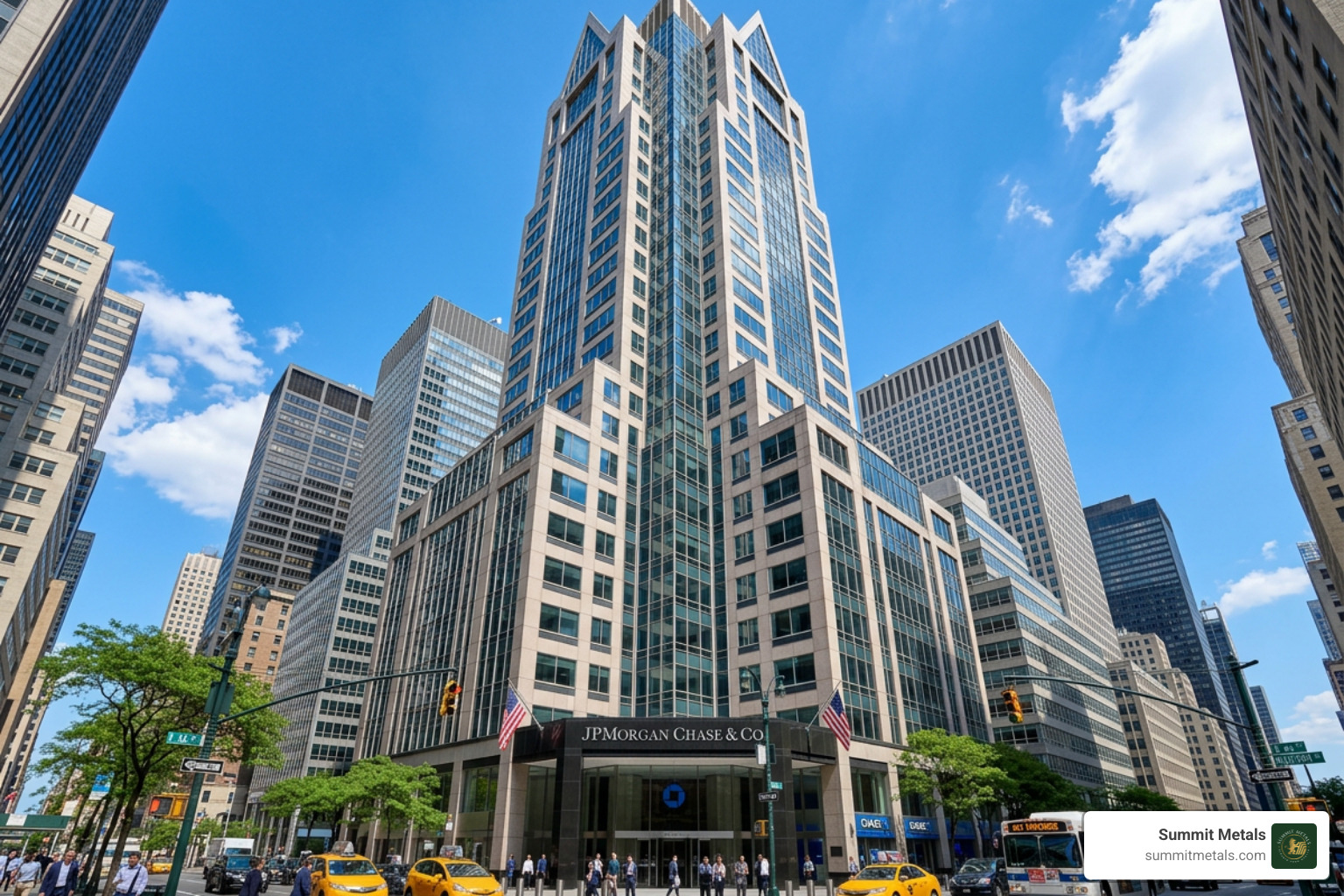 JPMorgan Chase & Co headquarters in New York City - jp morgan manipulating silver