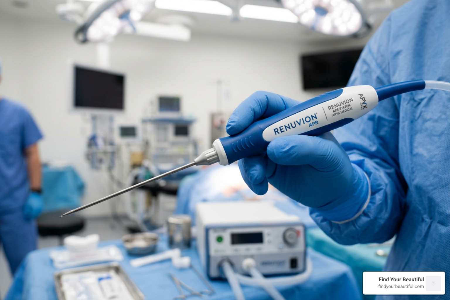 Renuvion APR handpiece used for body contouring - renuvion