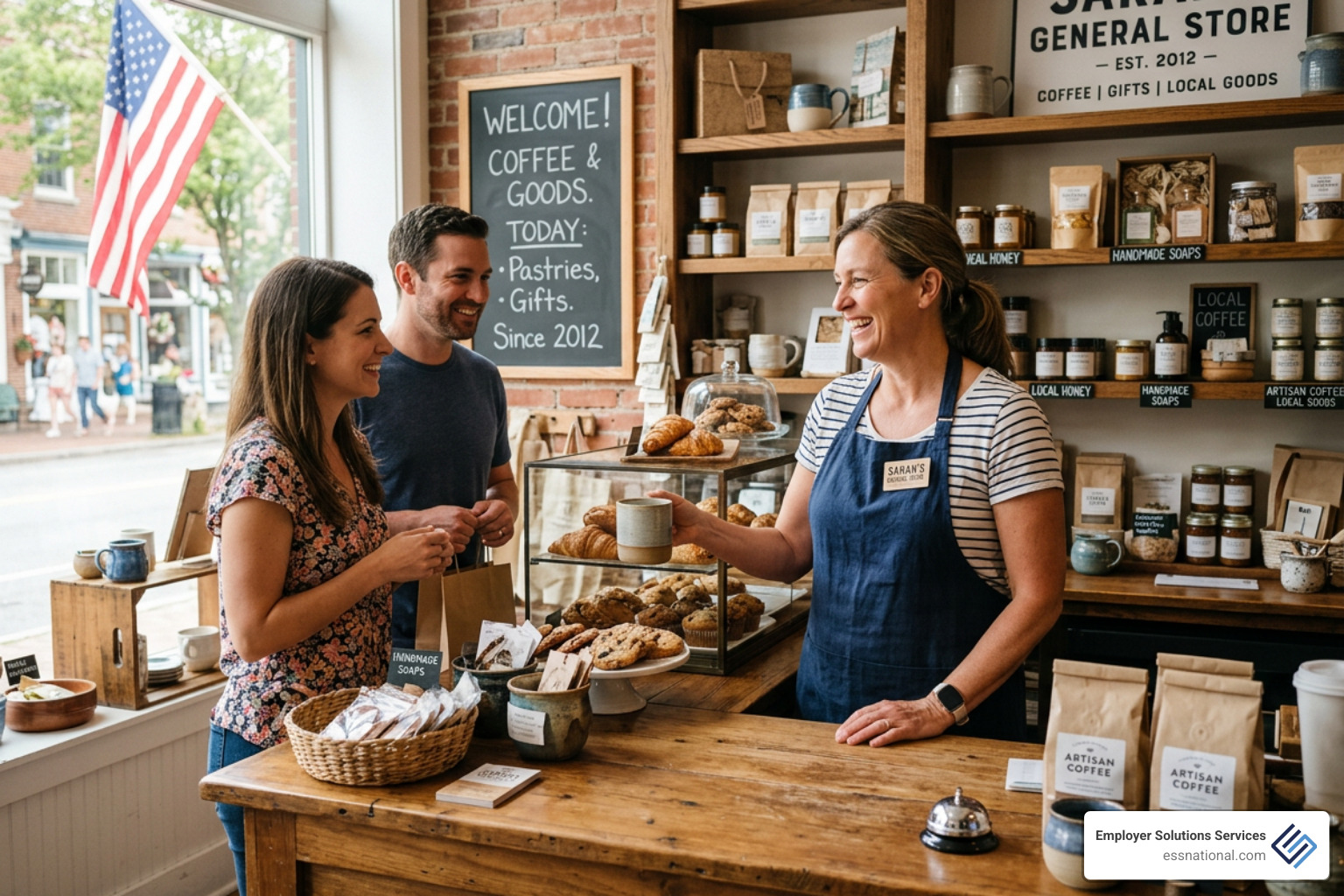 business owner focusing on customers instead of paperwork - payroll services cherry hill