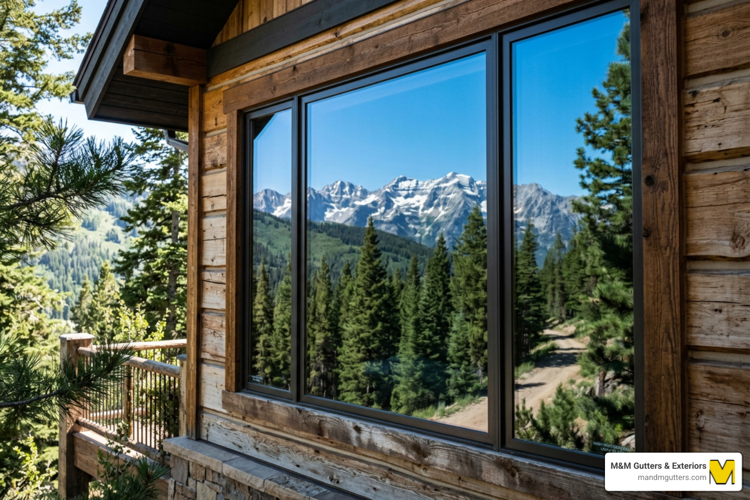 energy-efficient glass reflecting the Utah mountains - modern window replacement utah energy-efficient glass reflecting the Utah mountains - modern window replacement utah