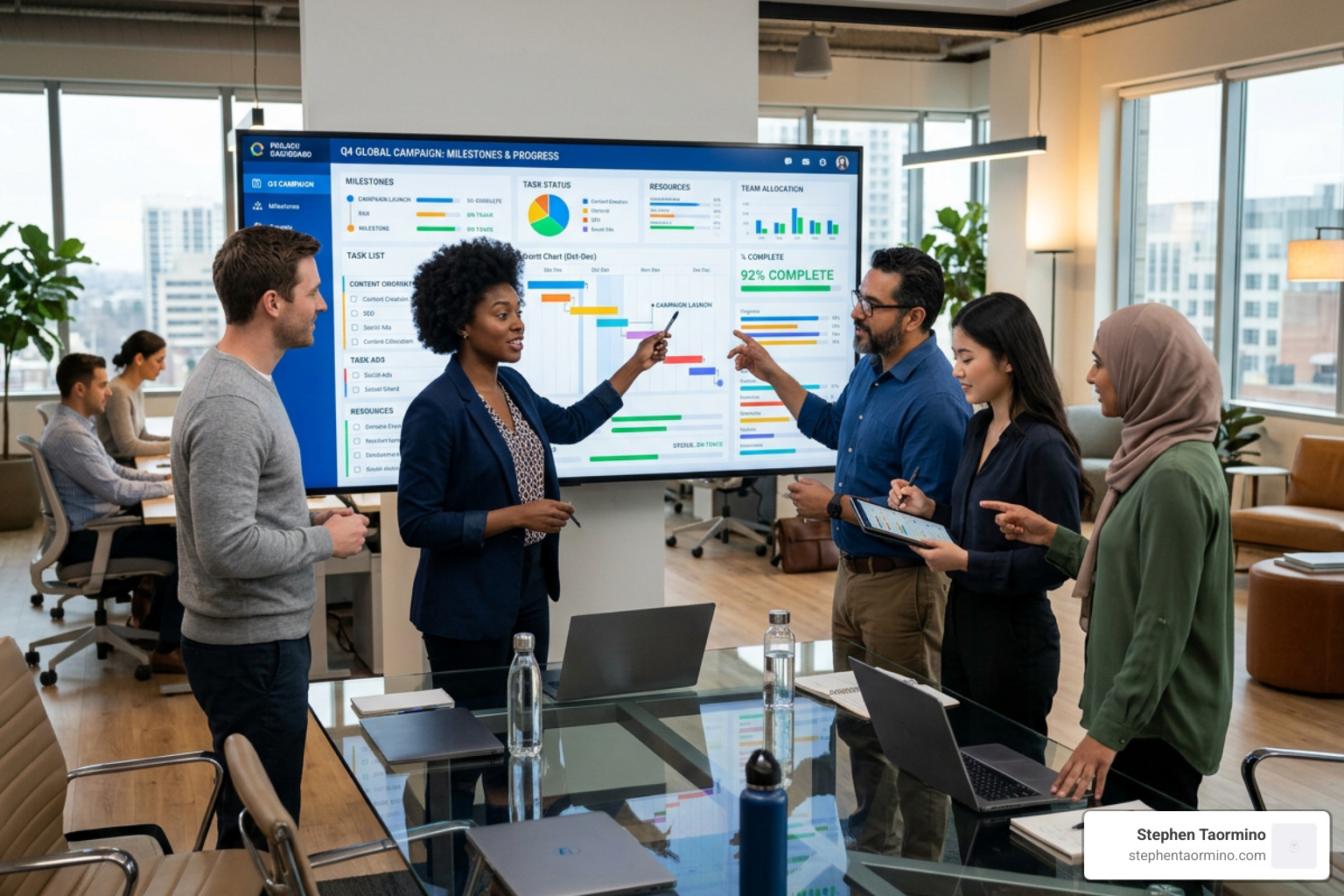 collaborative project dashboard - communication tools for organizations