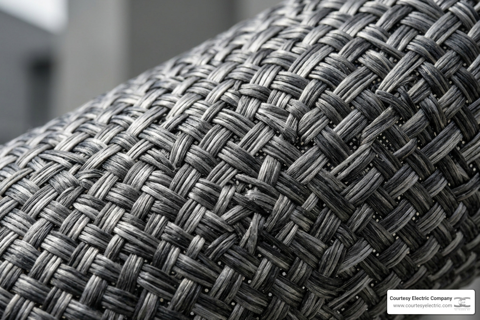 Close-up of high-tech solar shade material showing the weave and UV-resistant coating - best outdoor shades services in Close-up of high-tech solar shade material showing the weave and UV-resistant coating - best outdoor shades services in