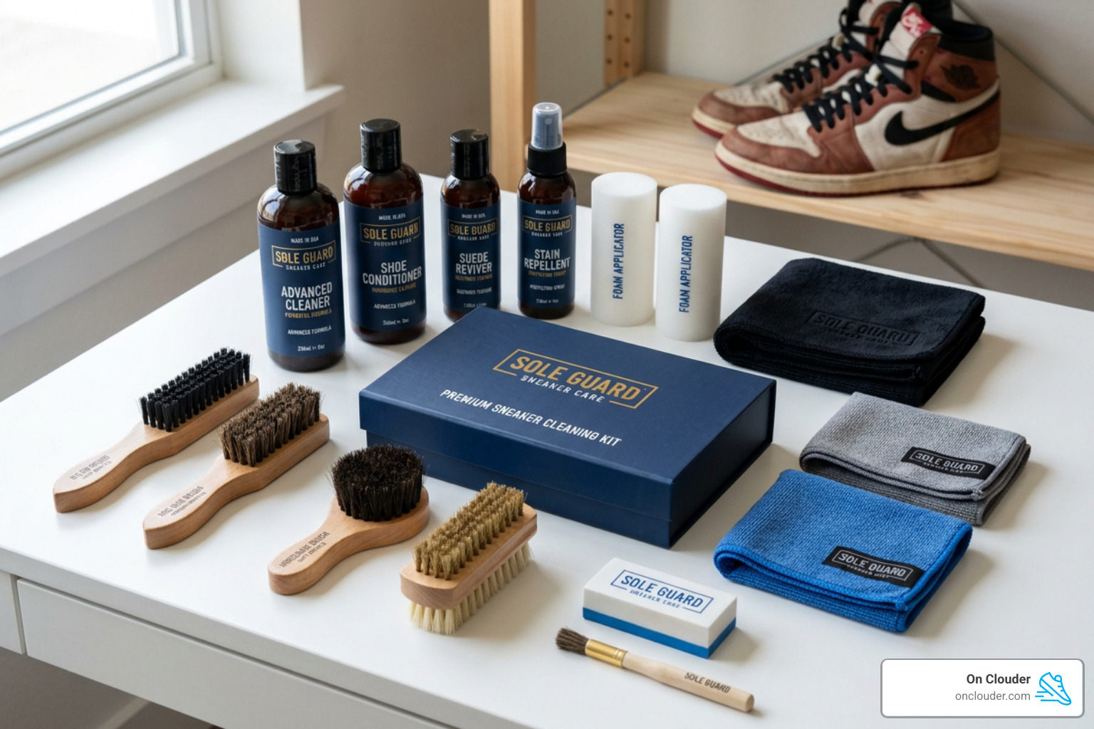 premium cleaning kits with brushes and solutions - best sports shoe cleaner