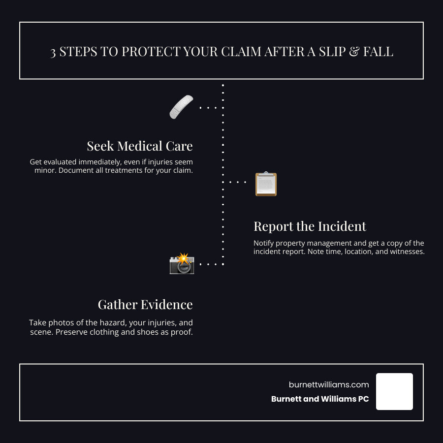 4 immediate steps to take after a slip and fall in Richmond VA infographic - slip and fall injury attorney richmond va 4 immediate steps to take after a slip and fall in Richmond VA infographic - slip and fall injury attorney richmond va