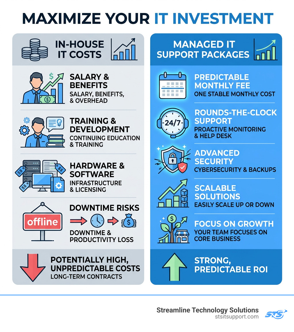 Infographic showing ROI of managed IT support packages vs in-house IT costs for small businesses - affordable it support Infographic showing ROI of managed IT support packages vs in-house IT costs for small businesses - affordable it support
