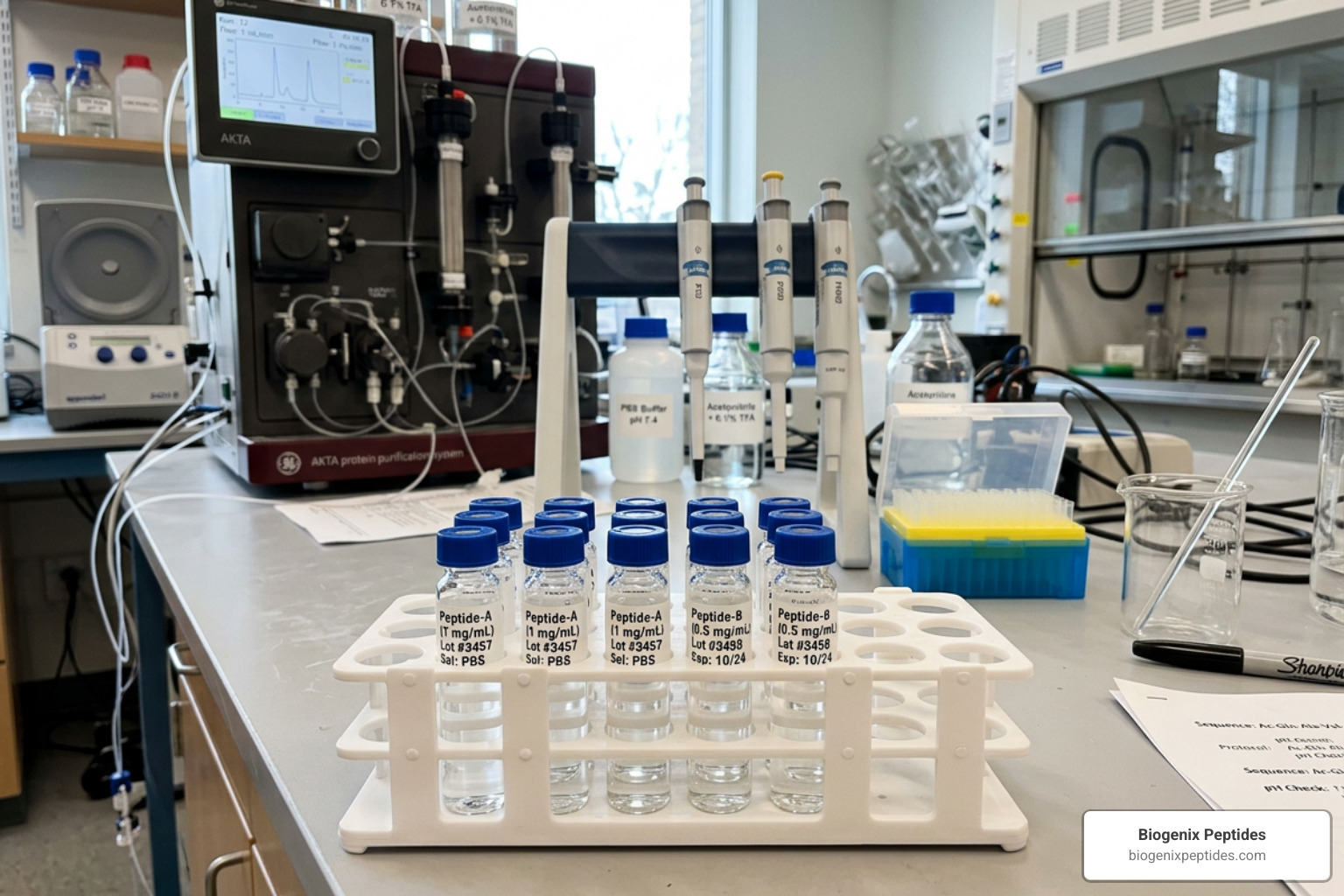 peptide blends laboratory vials - peptide blends