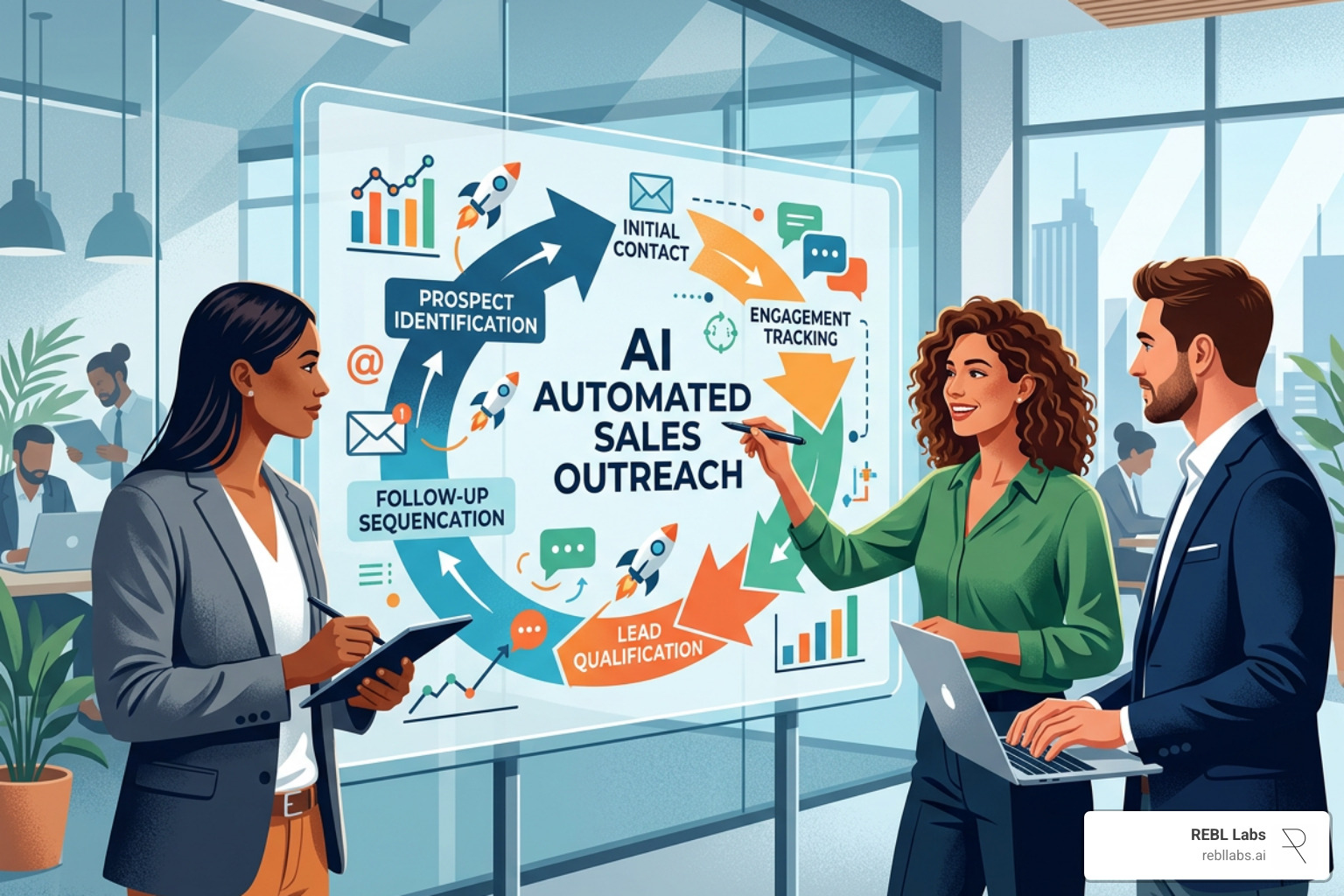 AI vs. manual prospecting workflows showing time savings and efficiency gains - AI automated sales outreach