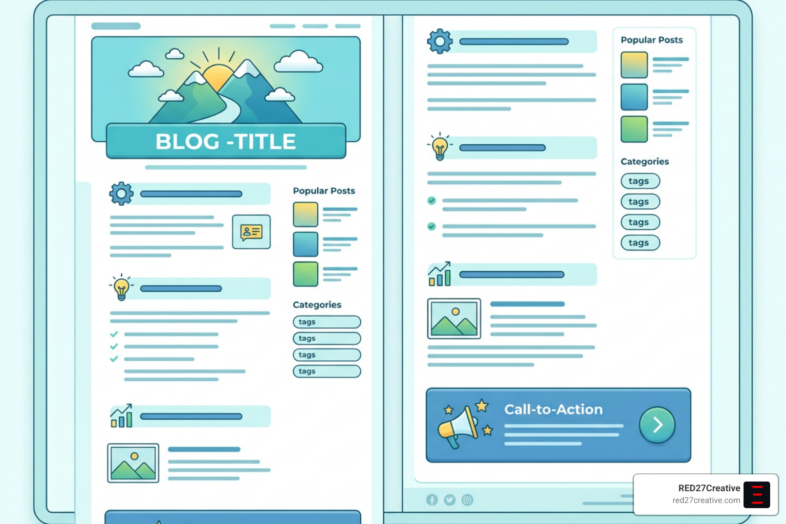 Diagram showing a well-formatted blog post structure with headers, short paragraphs, and clear CTA - guest blog writing Diagram showing a well-formatted blog post structure with headers, short paragraphs, and clear CTA - guest blog writing