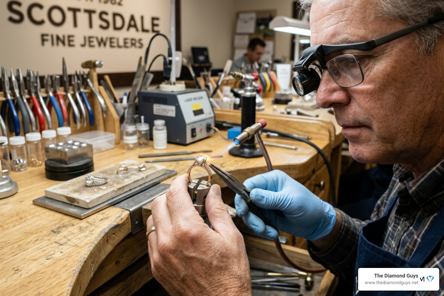 Ring repair Scottsdale AZ master jeweler restoring diamond ring - Ring repair Scottsdale AZ Ring repair Scottsdale AZ master jeweler restoring diamond ring - Ring repair Scottsdale AZ