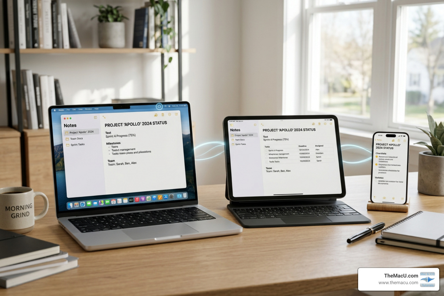 Apple devices syncing project notes via iCloud - organize projects apple notes Apple devices syncing project notes via iCloud - organize projects apple notes