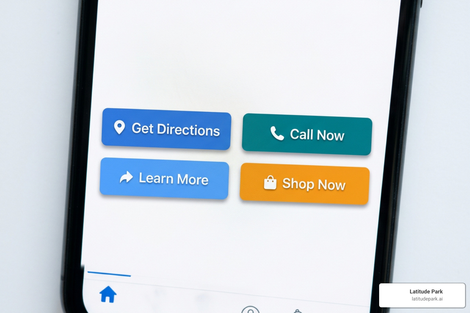 The four primary Call-to-Action buttons for local ads - Facebook local awareness ads