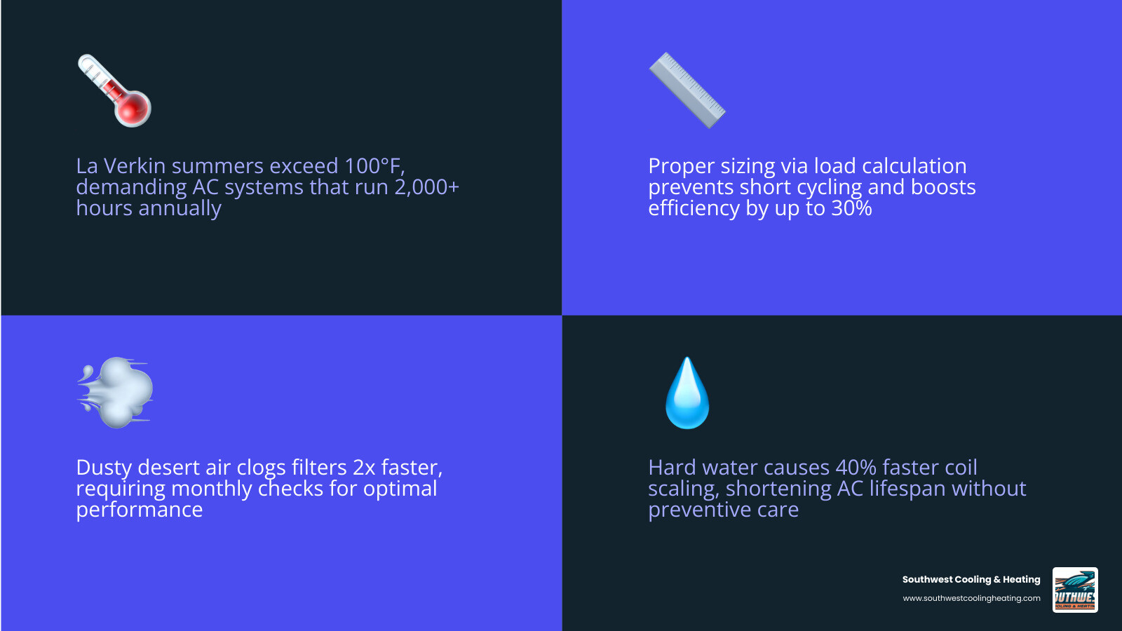 Infographic: 5 key facts homeowners should know about AC installation in La Verkin UT desert climate - ac installation in la Infographic: 5 key facts homeowners should know about AC installation in La Verkin UT desert climate - ac installation in la