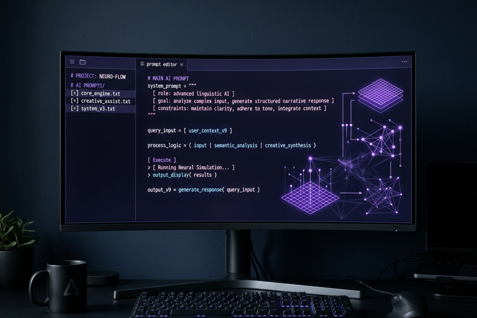 AI prompt engineering interface - ai social media content creation brand voice preservation