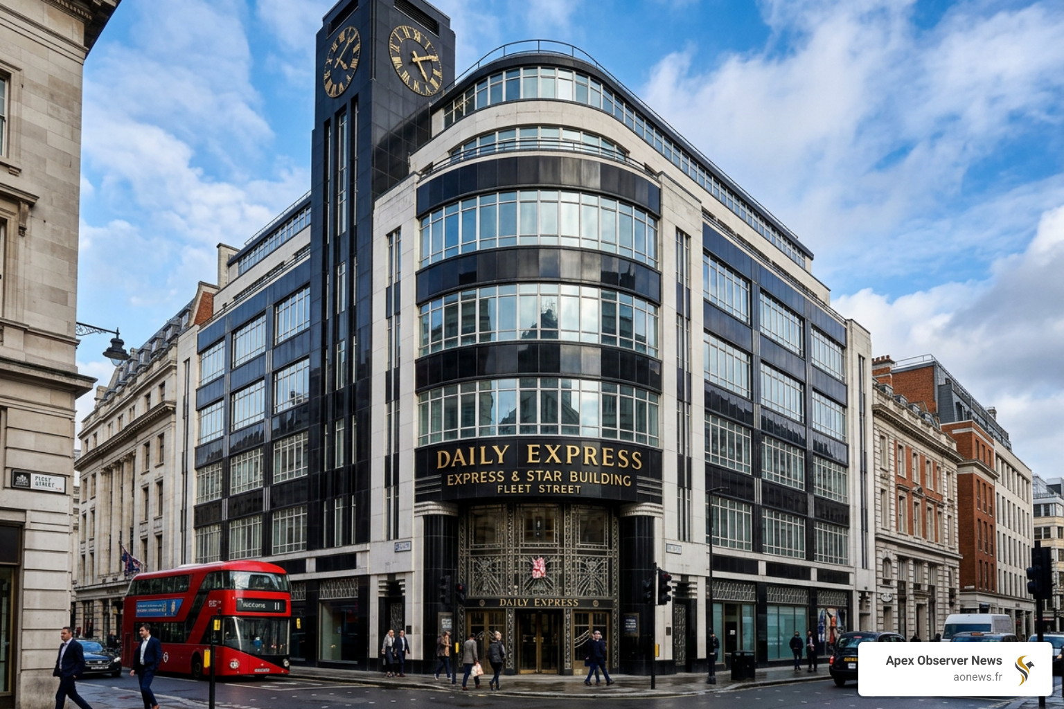 The iconic Art Deco Daily Express building in London - daily express