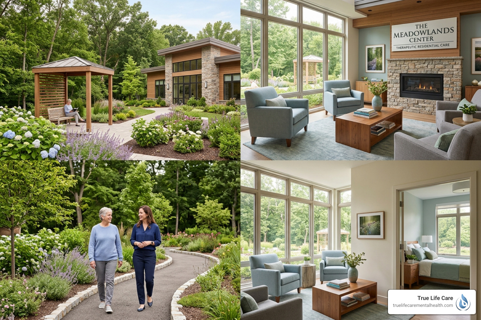 Modern therapeutic residential facility in New Jersey with comfortable amenities and private spaces - inpatient borderline