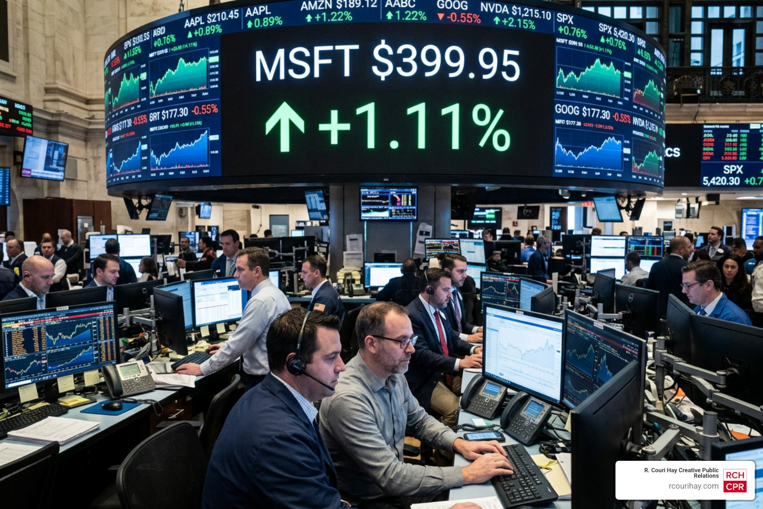 microsoft stock performance today