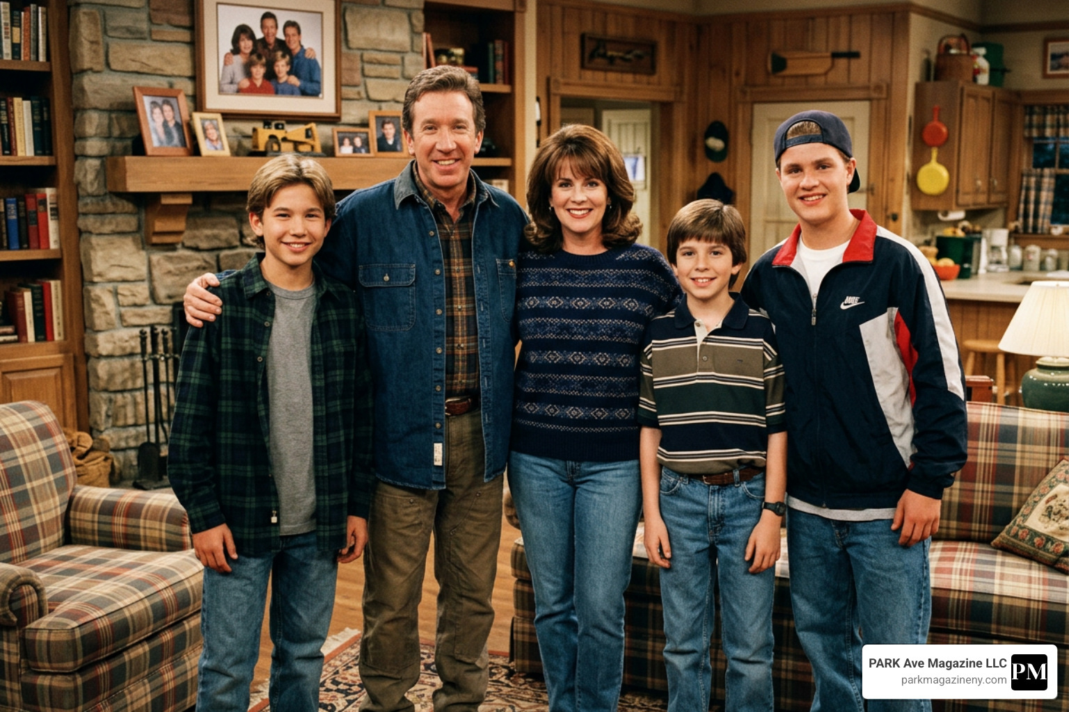 Jonathan Taylor Thomas with the Home Improvement cast including Tim Allen and Patricia Richardson - jonathan taylor thomas