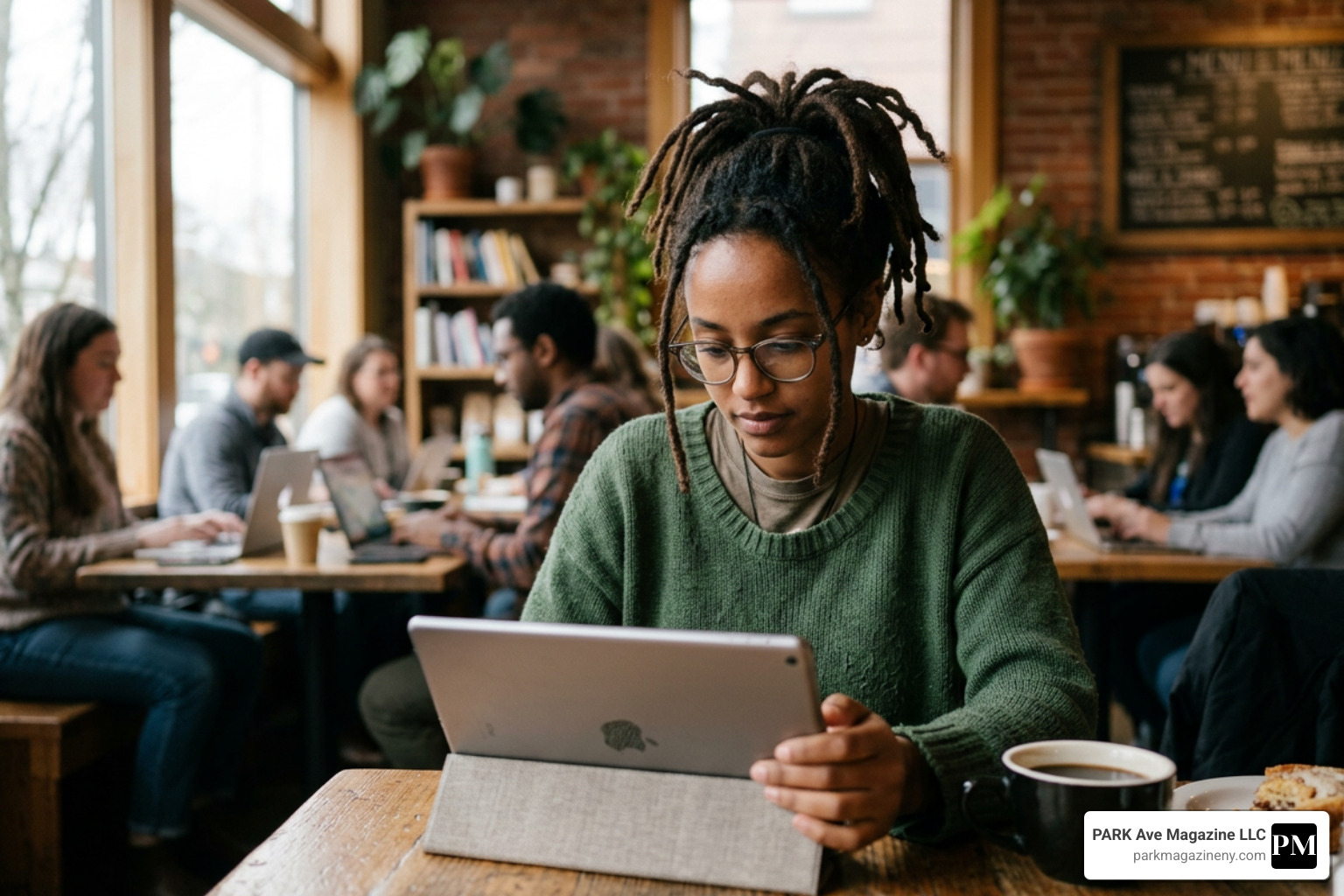 person reading global news on a tablet - glaadvoice com