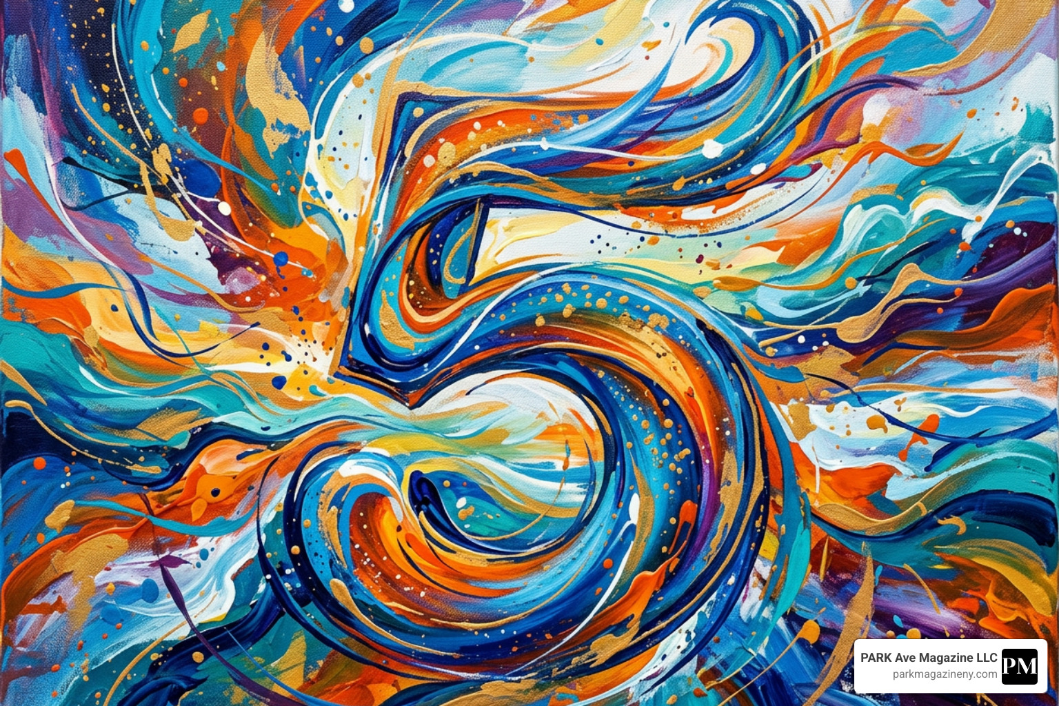 Modern art depiction of the number 5 symbolizing adventure and freedom - 555 meaning