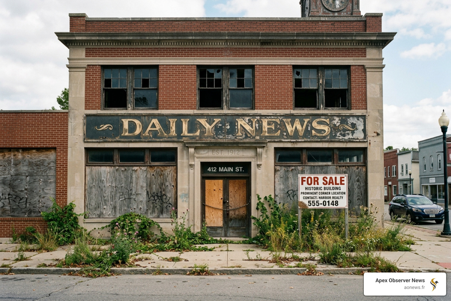 closed historic newspaper building - local news