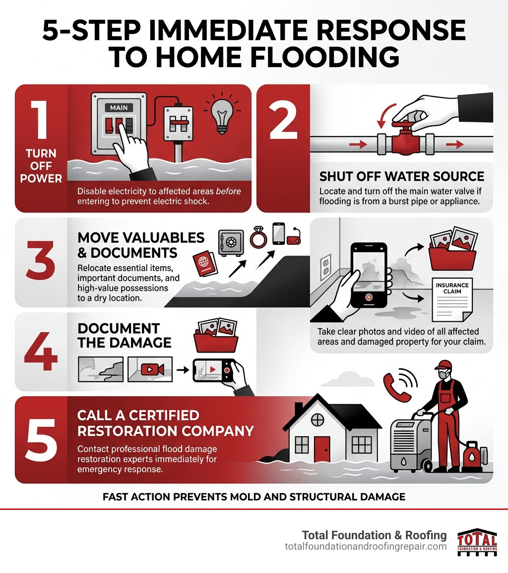 5-step immediate response infographic for home flooding with safety and action steps - flood damage restoration near me 5-step immediate response infographic for home flooding with safety and action steps - flood damage restoration near me
