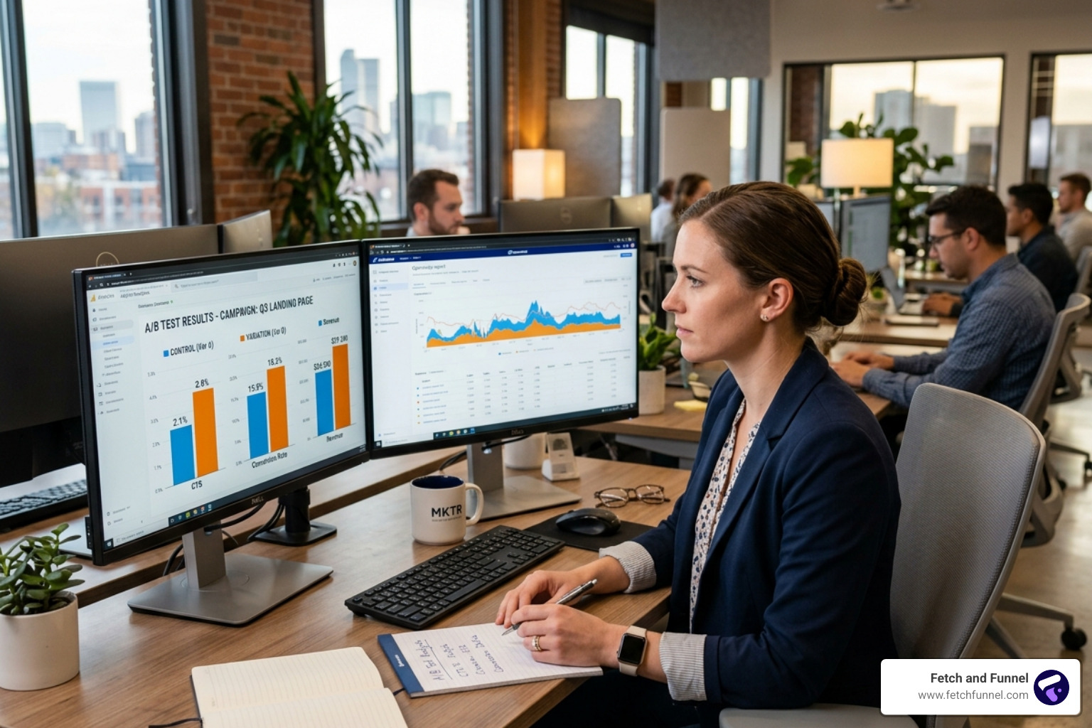 digital marketing professional analyzing A/B test results - conversion rate optimization jobs digital marketing professional analyzing A/B test results - conversion rate optimization jobs