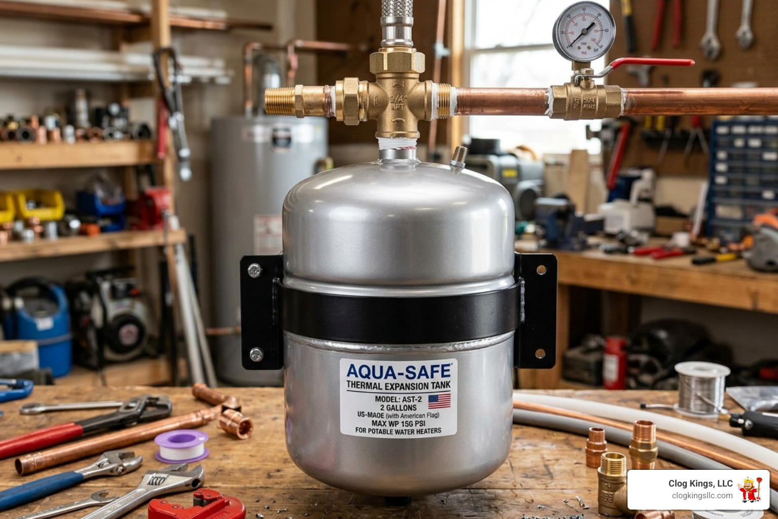 2-gallon thermal expansion tank ready for installation - cost to install expansion tank on water heater
