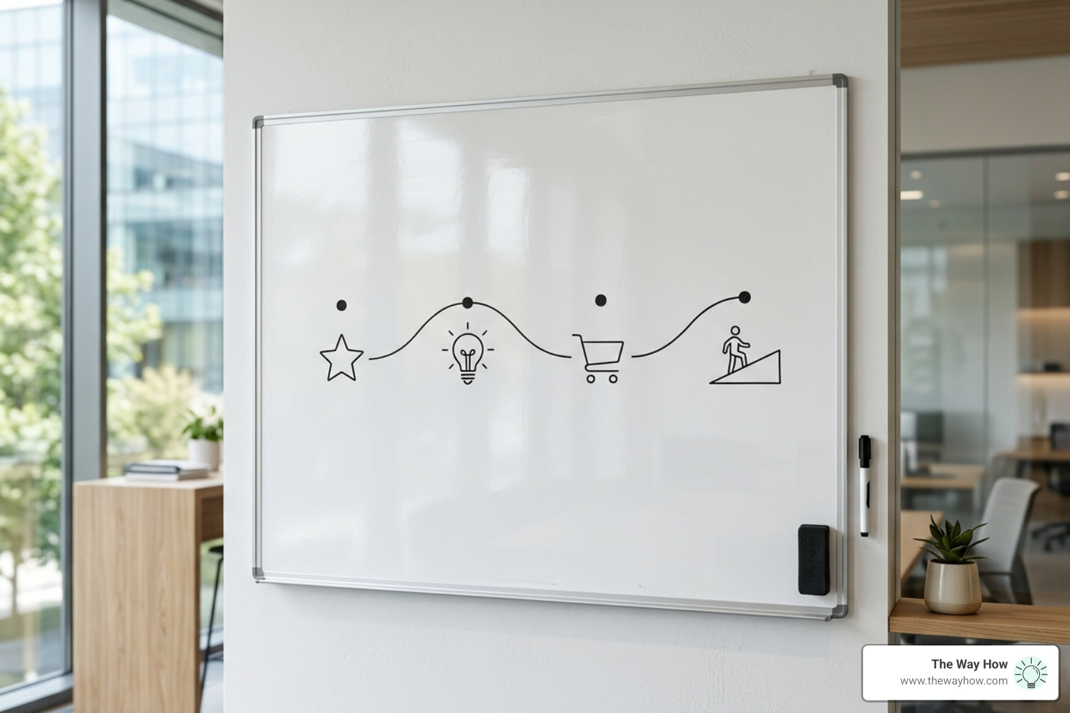 SaaS customer journey map visualization - b2b customer journey map examples