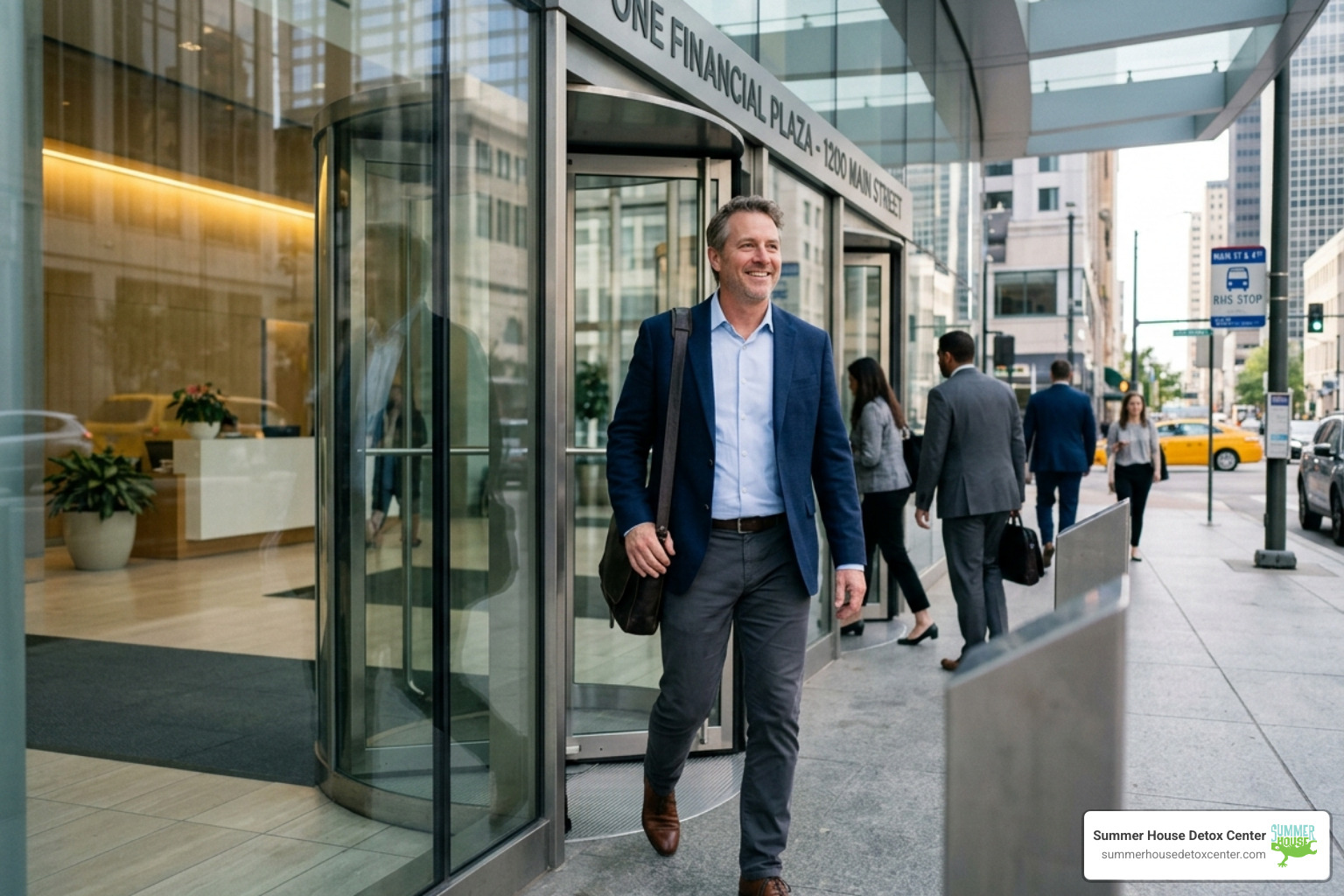 person returning to a stable work environment after MAT - how medication-assisted treatment supports recovery